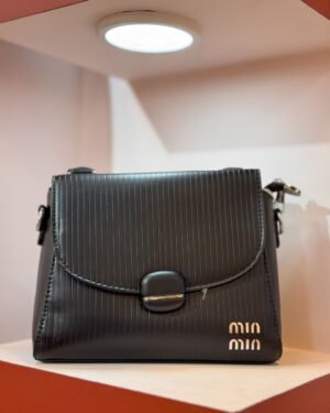 Dark Black Small Casual Handbag