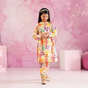 Susan - Floral Printed Kids Suit