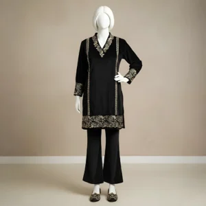 Black - Luxury Velvet Winter Co-Ord Set